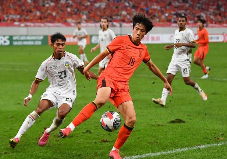 央视直播中国VS北马里亚纳群岛！上朱鹏宇捞净胜球，安帅别当摆设