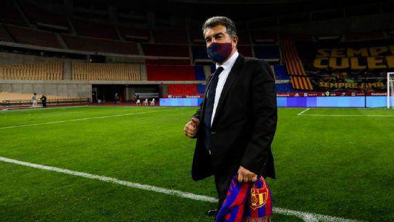 开云网页版中国官网-ESPN：拉波尔塔借贷1亿欧元 助巴萨度过工资危机